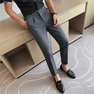 slim fit trousers