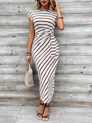 striped dress