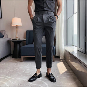 slim fit trousers