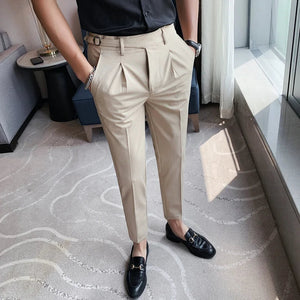 slim fit trousers