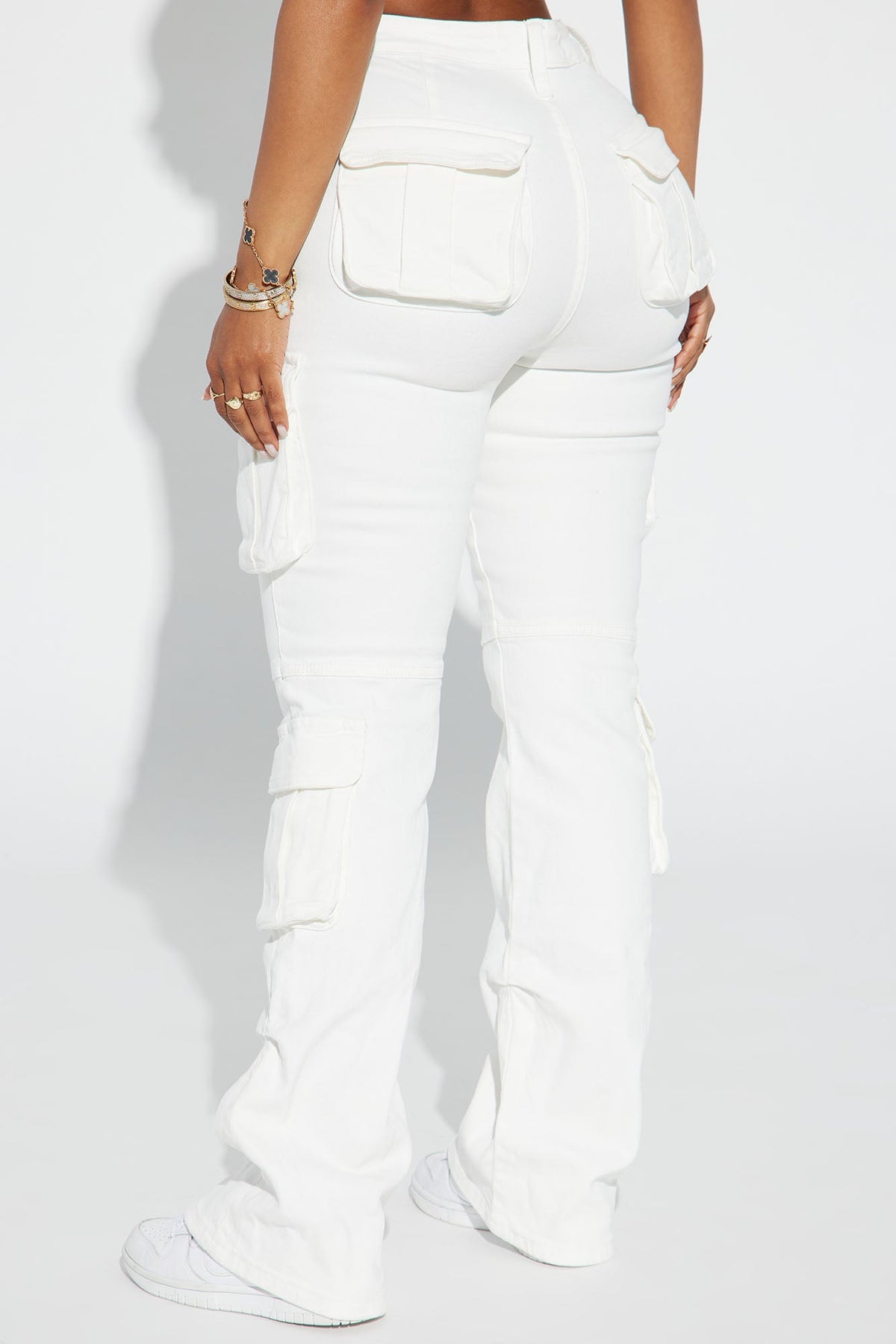 Elan de Paris™ City Streets Stretch Cargo Jean - Ivory