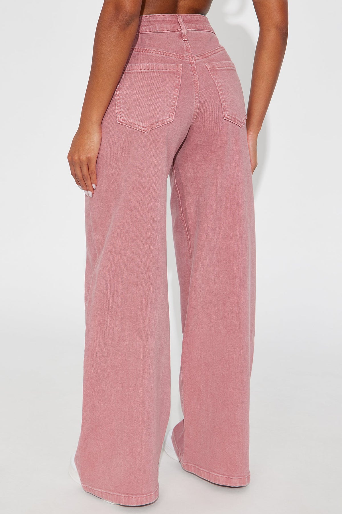 Elan de Paris™ Full Of Love Wide Leg Jeans - Rose