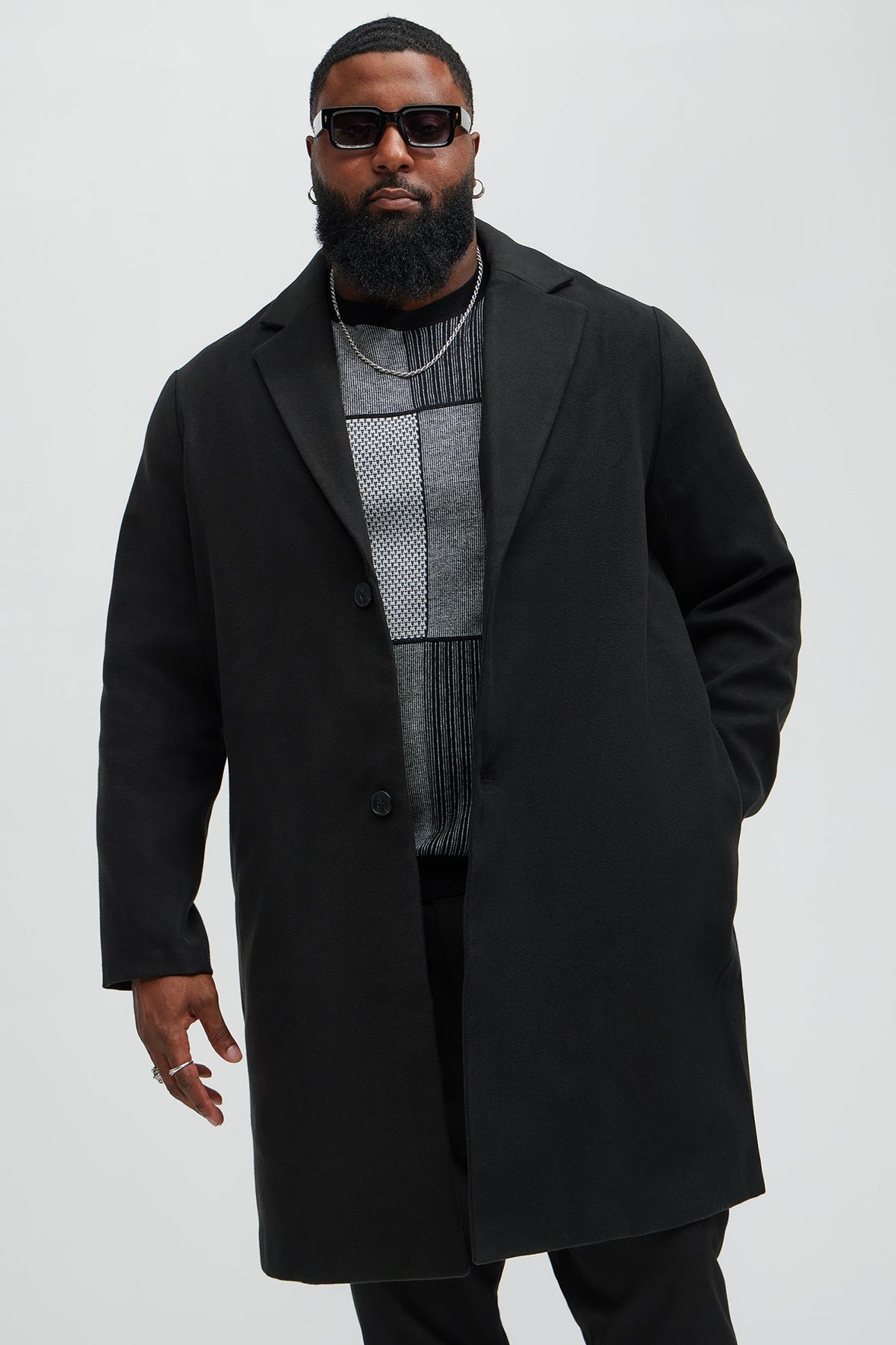 Elan de Paris™ Chadwick Car Coat - Black