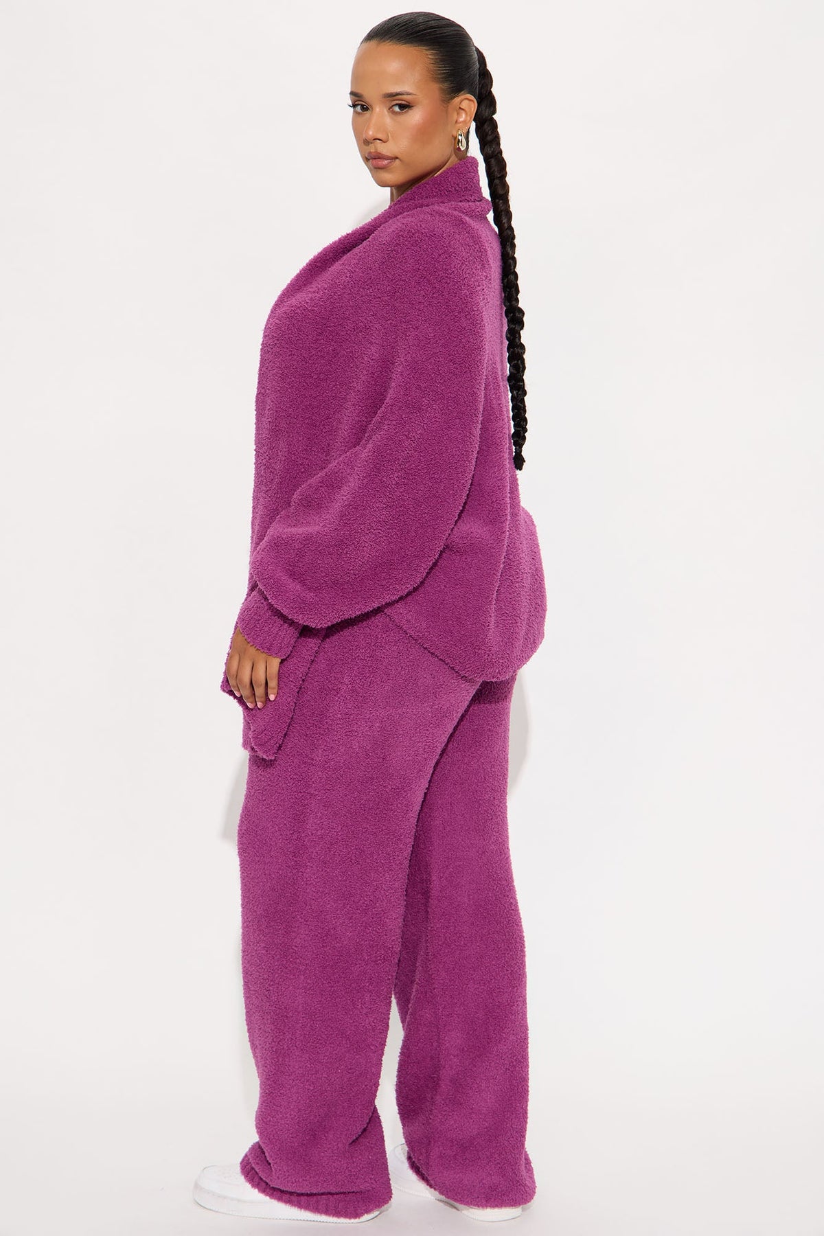 Elan de Paris™ Living Cozy Pant Set - Plum