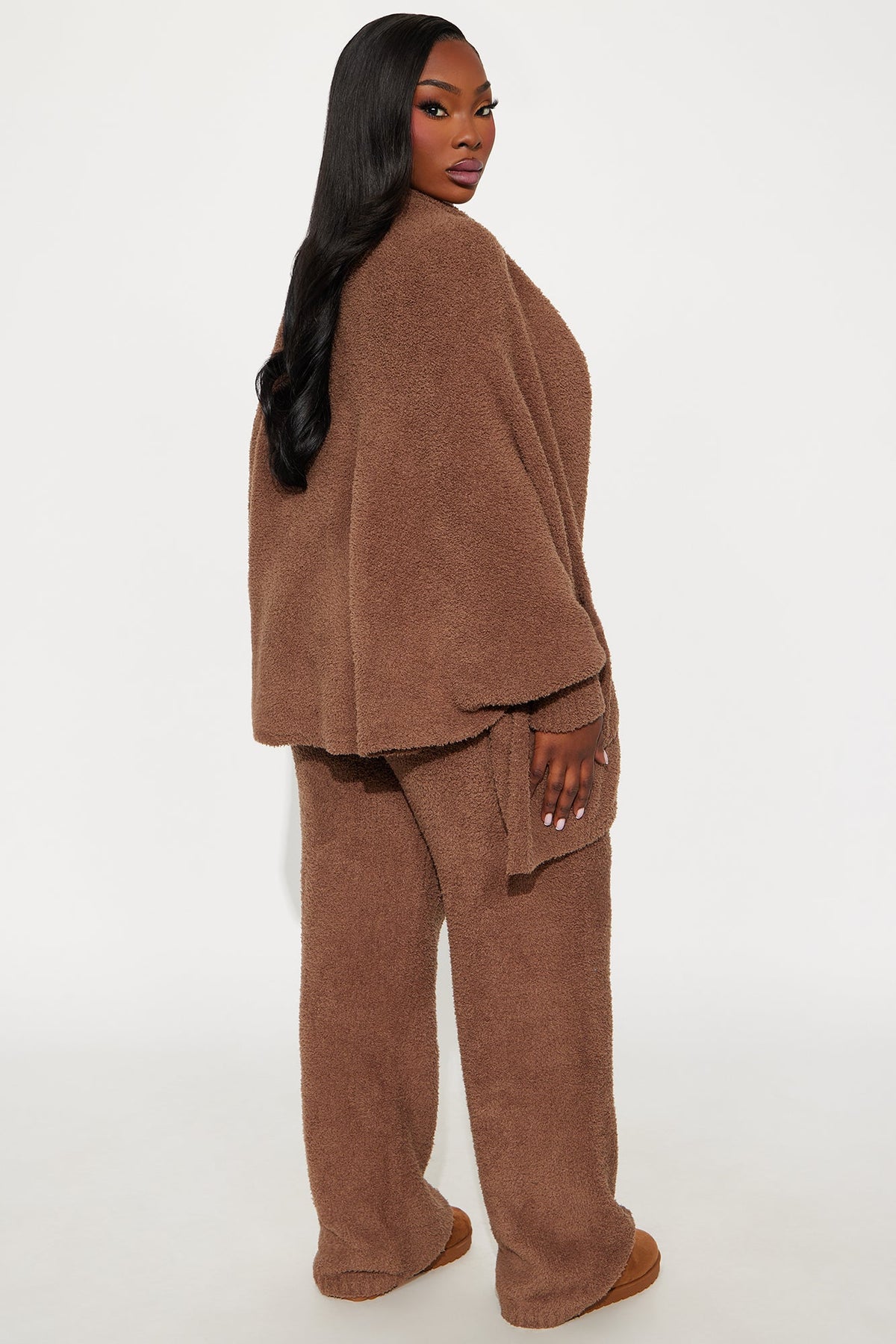 Elan de Paris™ Living Cozy Pant Set - Mocha