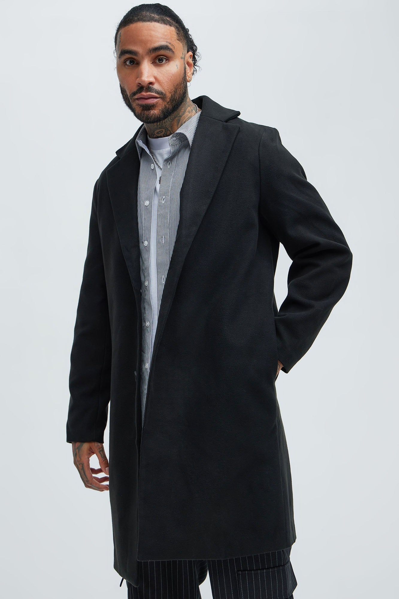 Elan de Paris™ Chadwick Car Coat - Black