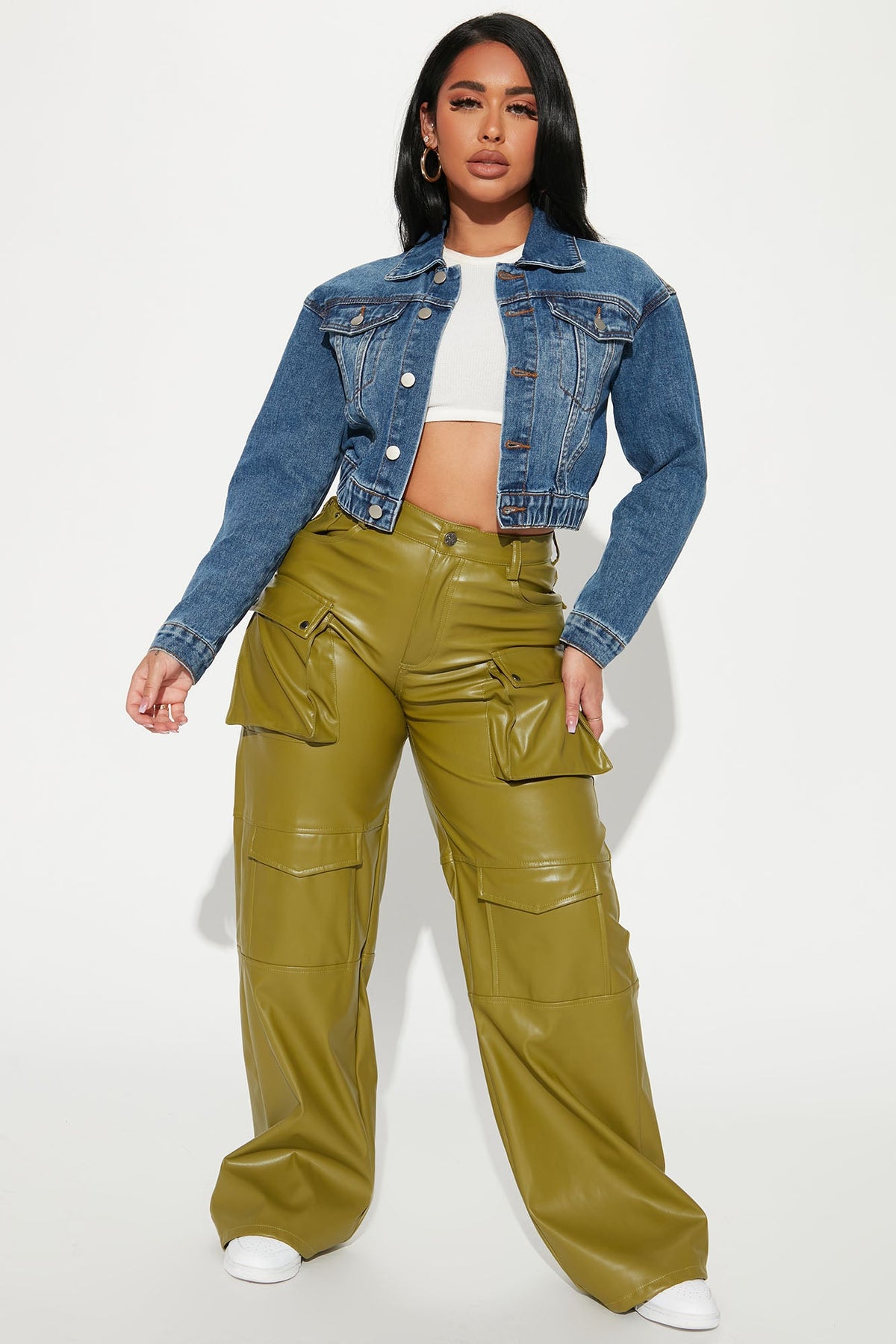 Elan de Paris™ Out Of Time Denim Bomber Jacket - Dark Wash