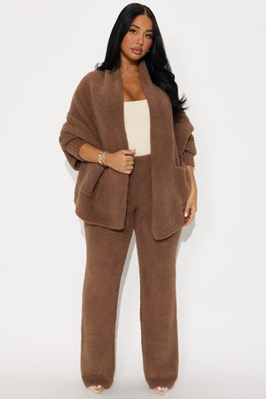 Elan de Paris™ Living Cozy Pant Set - Mocha