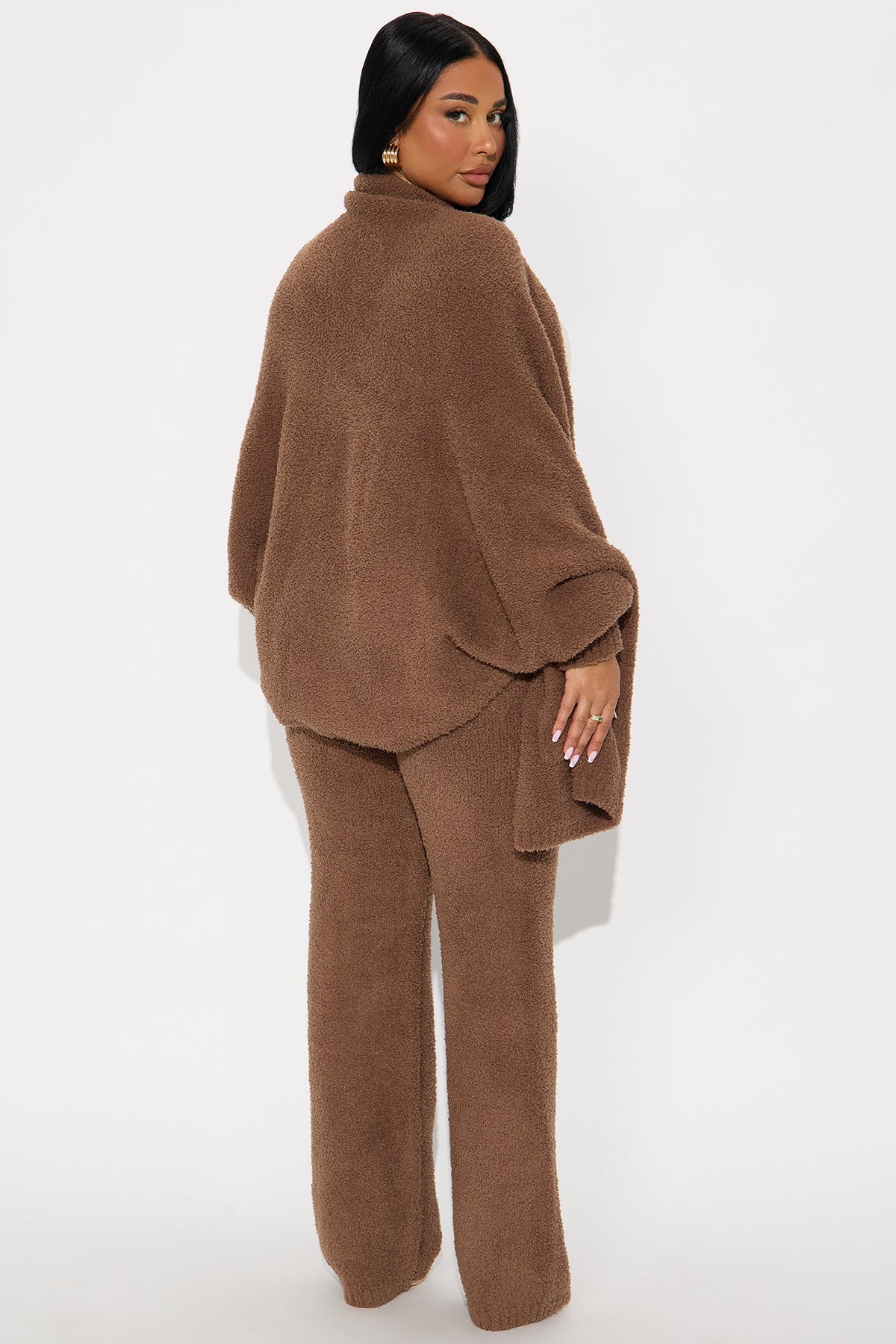 Elan de Paris™ Living Cozy Pant Set - Mocha