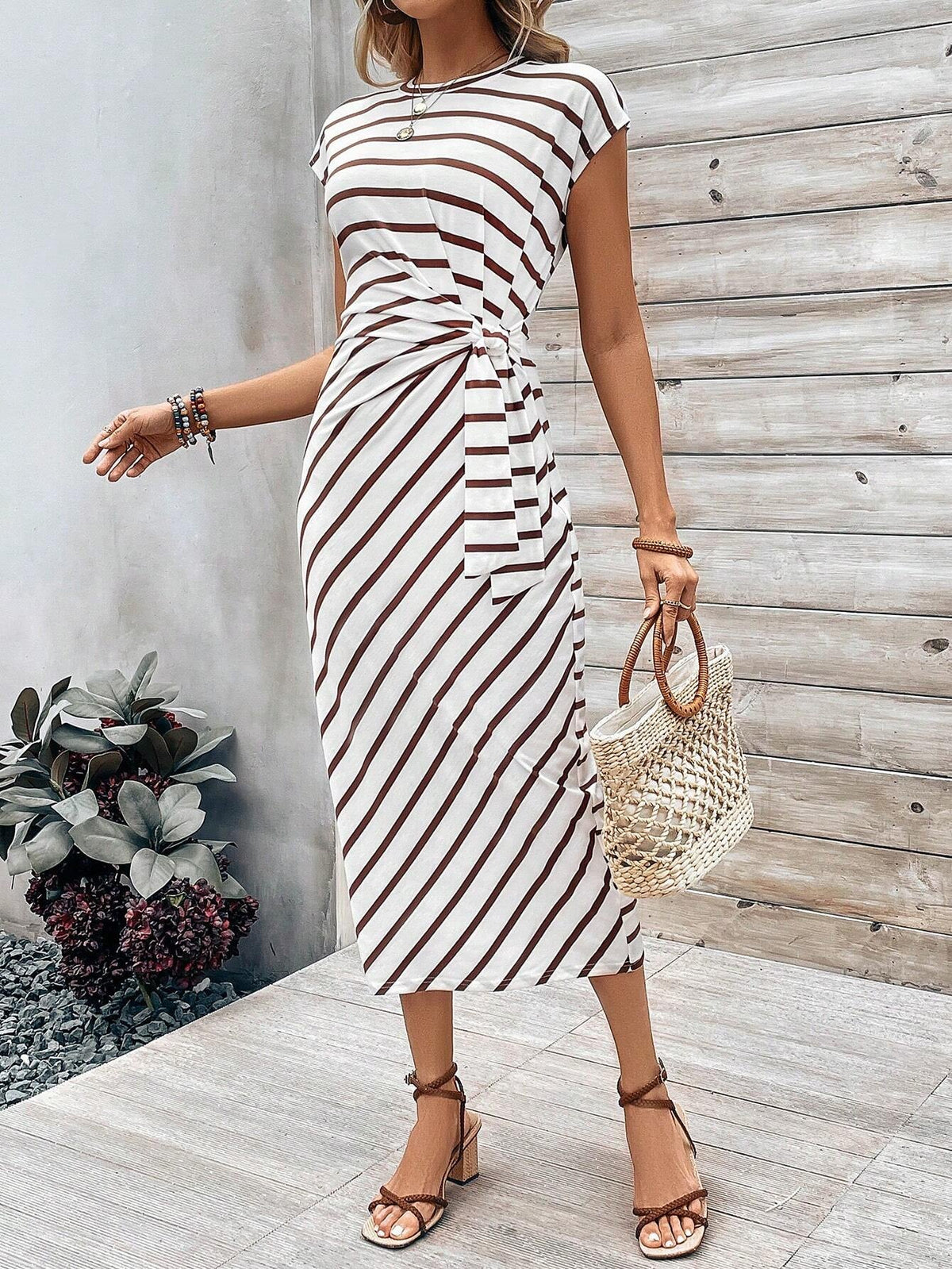striped dress