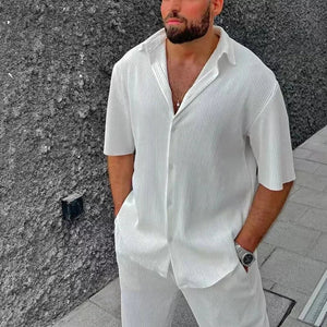 striped mens beach set