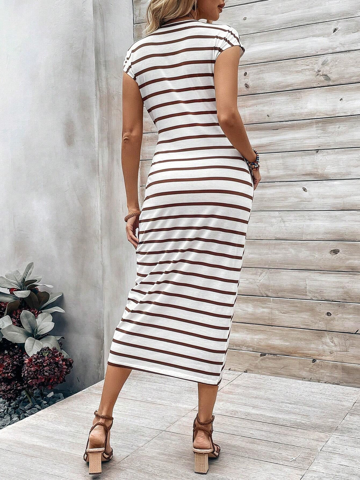 striped dress