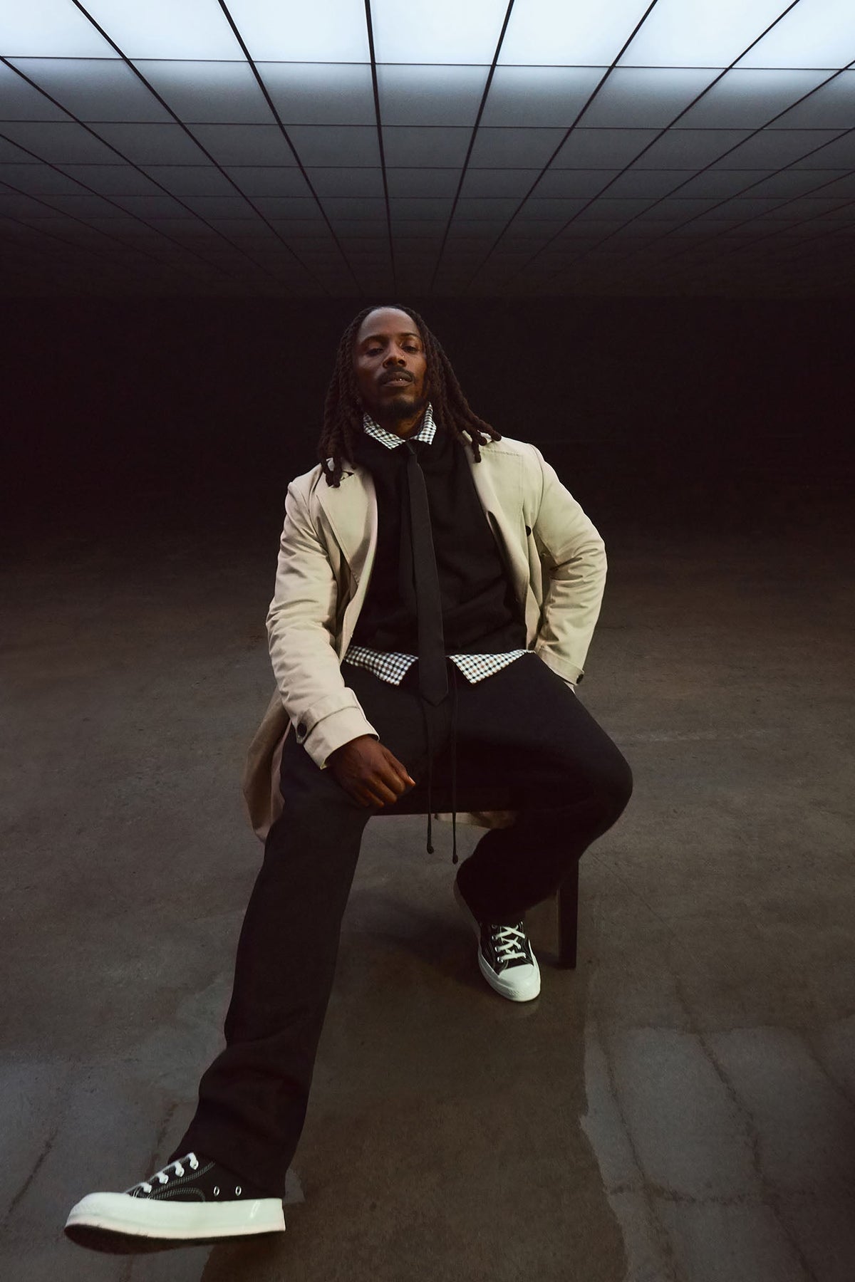 Elan de Paris™ Tyson Heavyweight Straight Sweatpants - Black