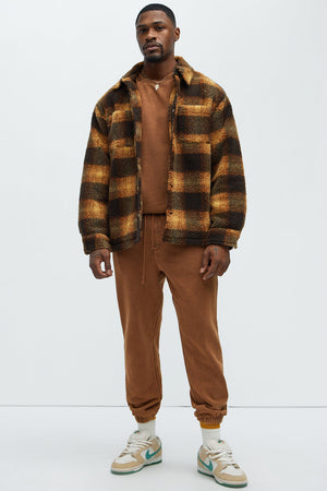 Elan de Paris™ Tyson Heavy Wash Crewneck Sweatshirt - Dark Brown