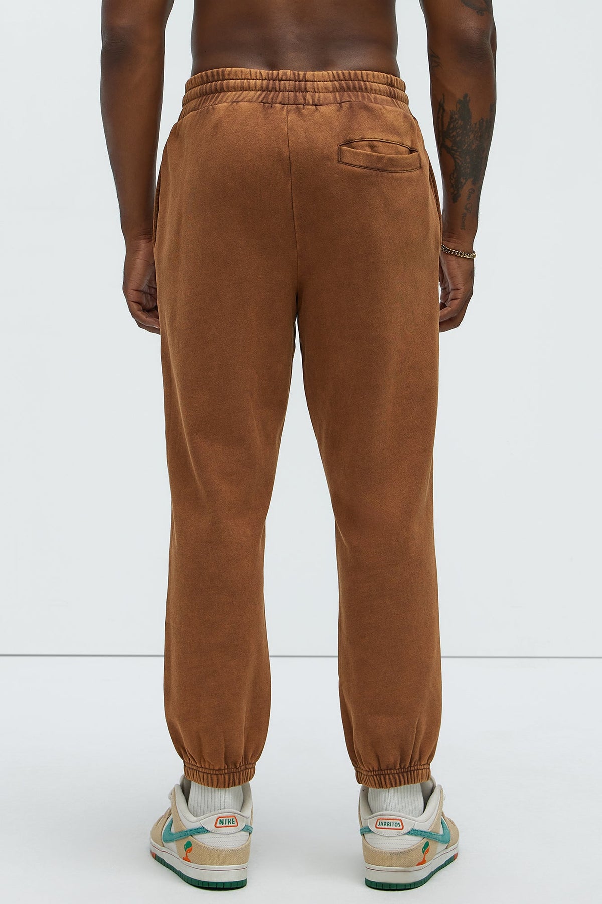 Elan de Paris™ Tyson Heavy Wash Jogger - Dark Brown