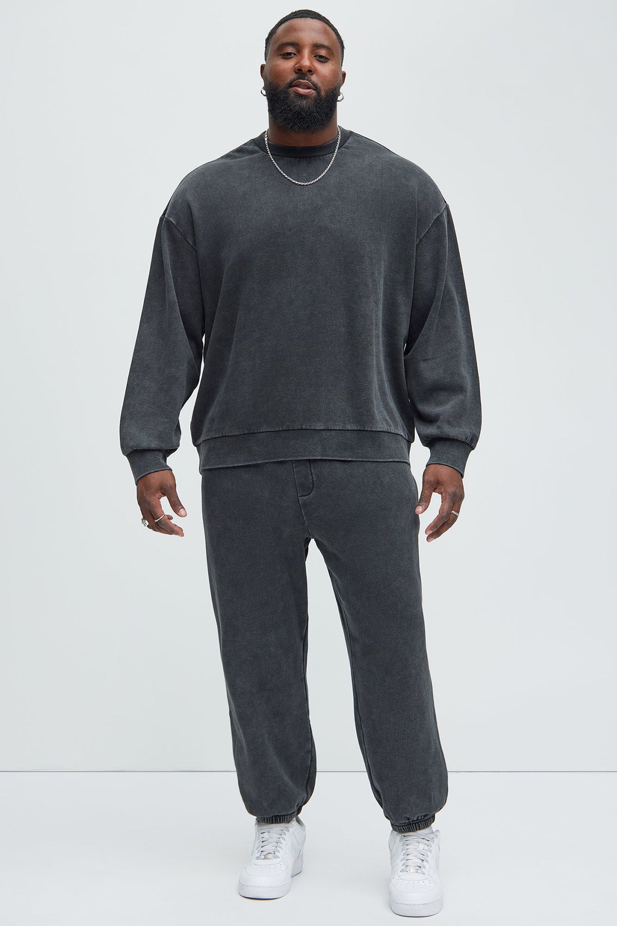 Elan de Paris™ Tyson Heavy Wash Jogger - Black Wash