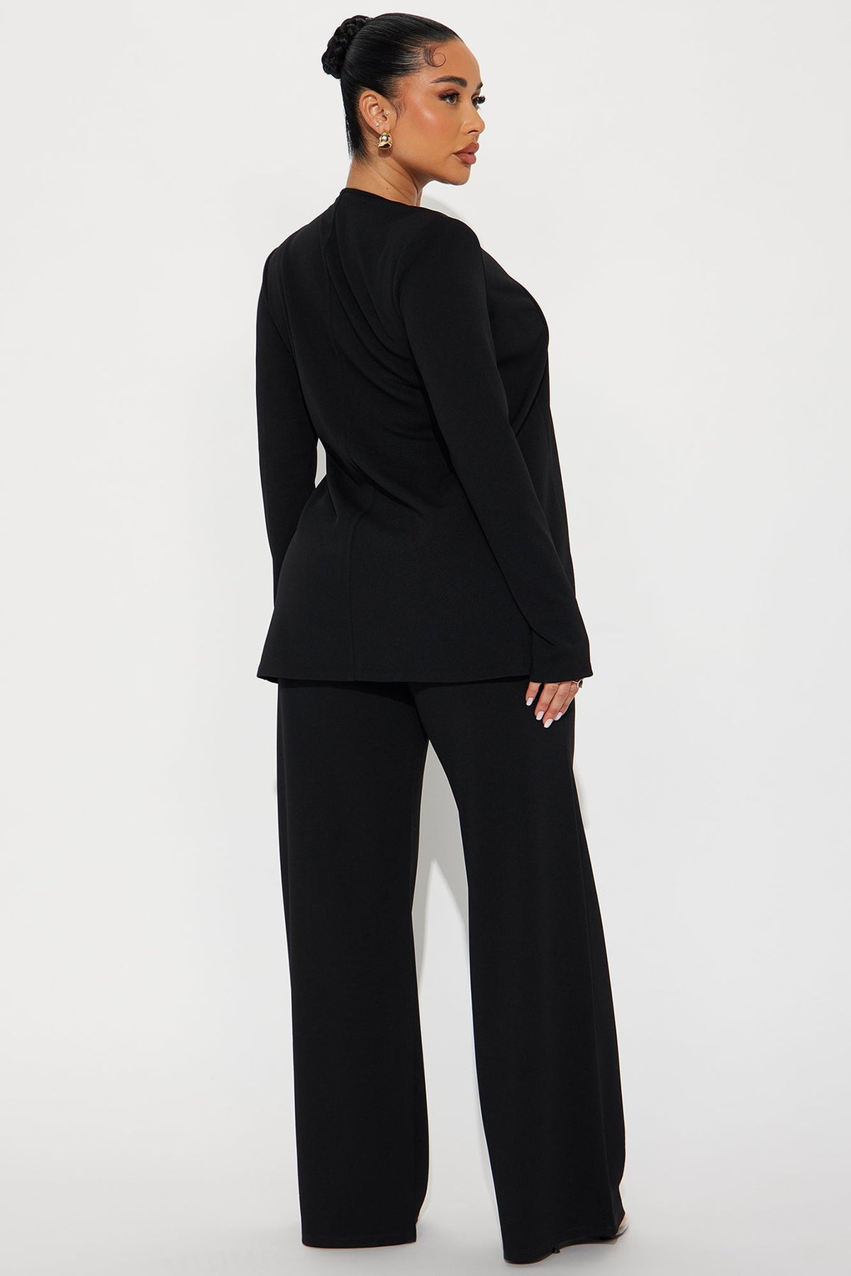 Elan de Paris™ Payin' It Forward Wide Leg Pant Set - Black