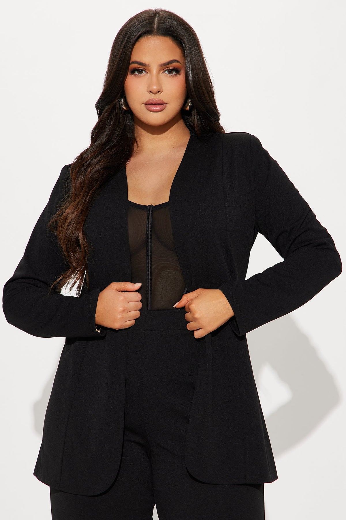 Elan de Paris™ Payin' It Forward Wide Leg Pant Set - Black