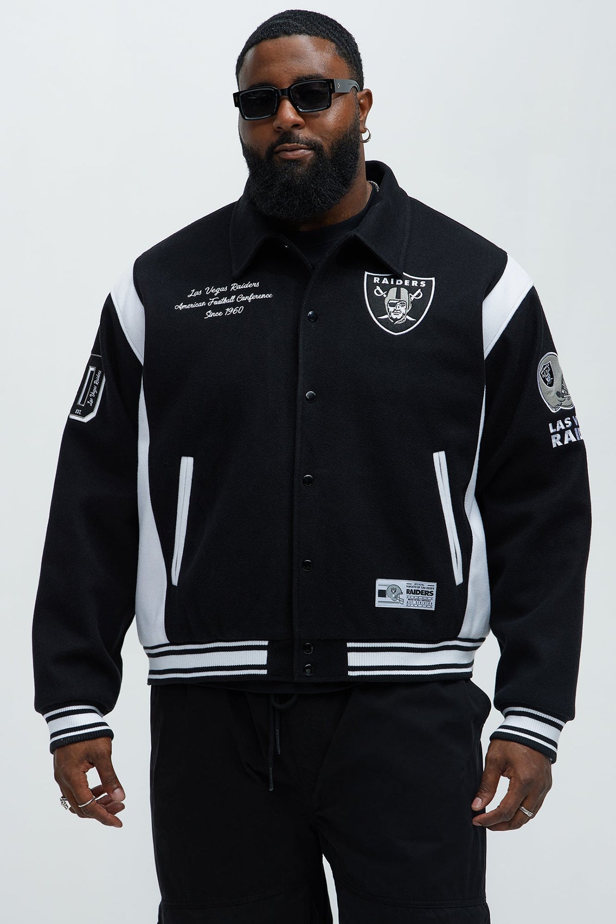 Elan de Paris™ Raiders Air Supremacy Jacket - Black/White