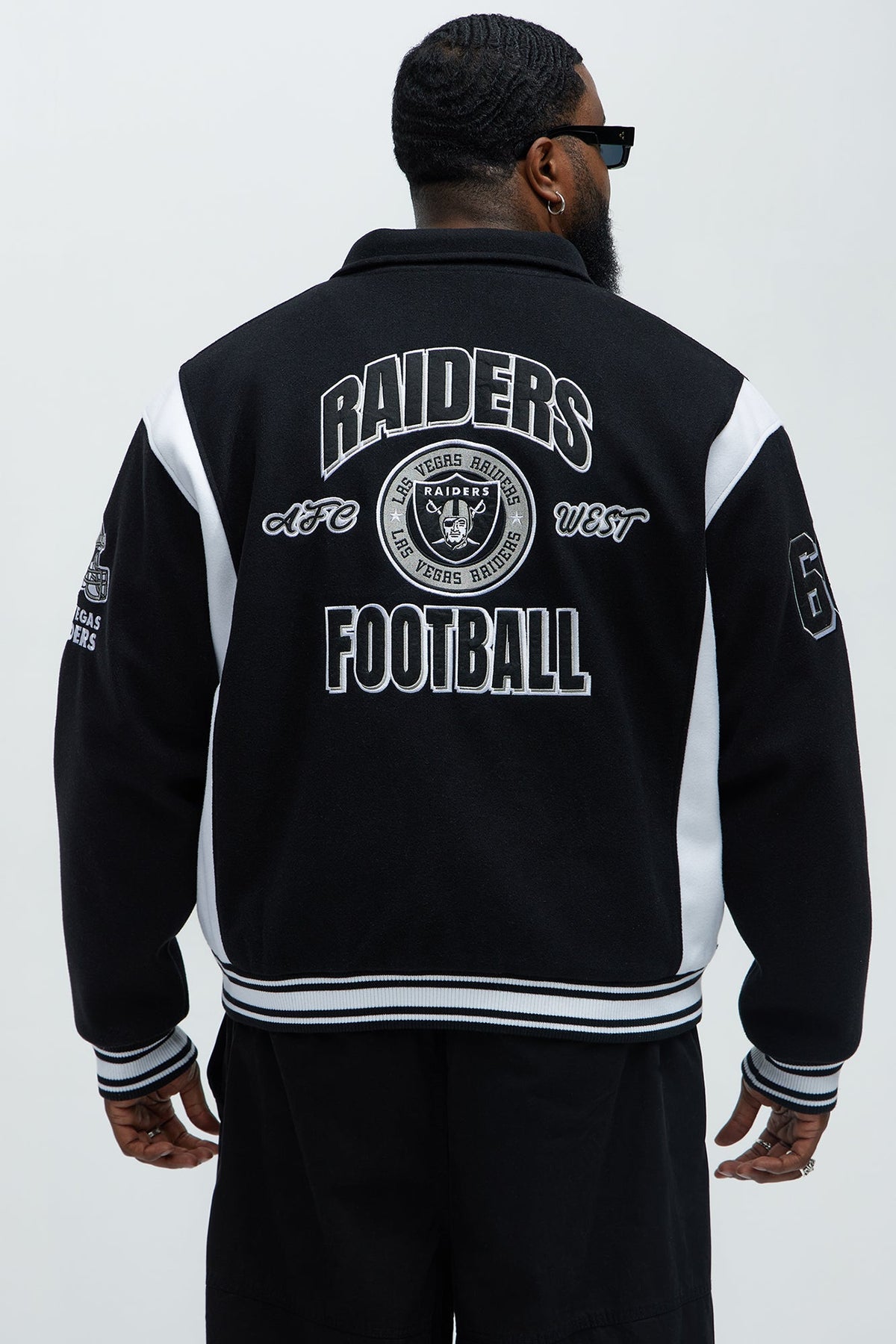 Elan de Paris™ Raiders Air Supremacy Jacket - Black/White