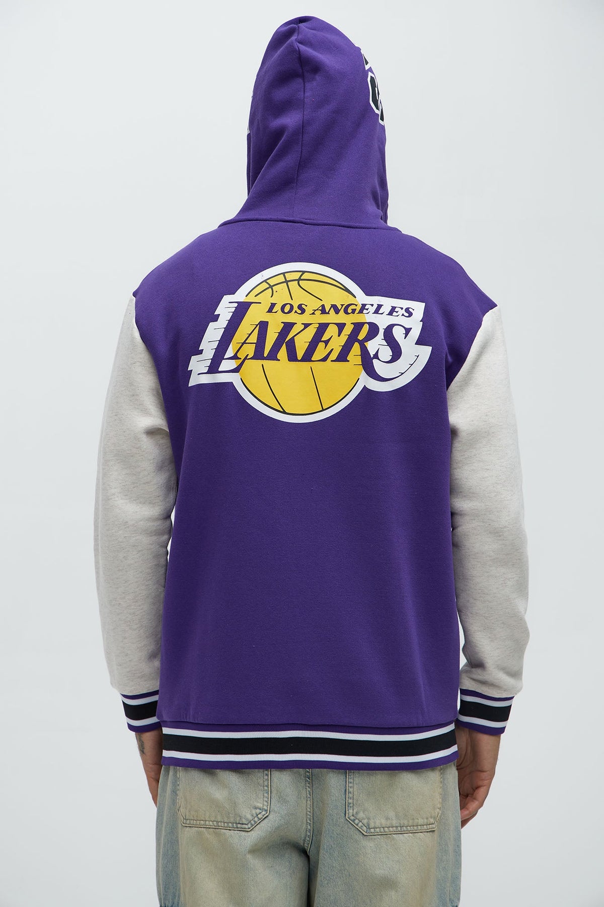 Elan de Paris™ Lakers Above The Rim Zip Up Hoodie - Purple