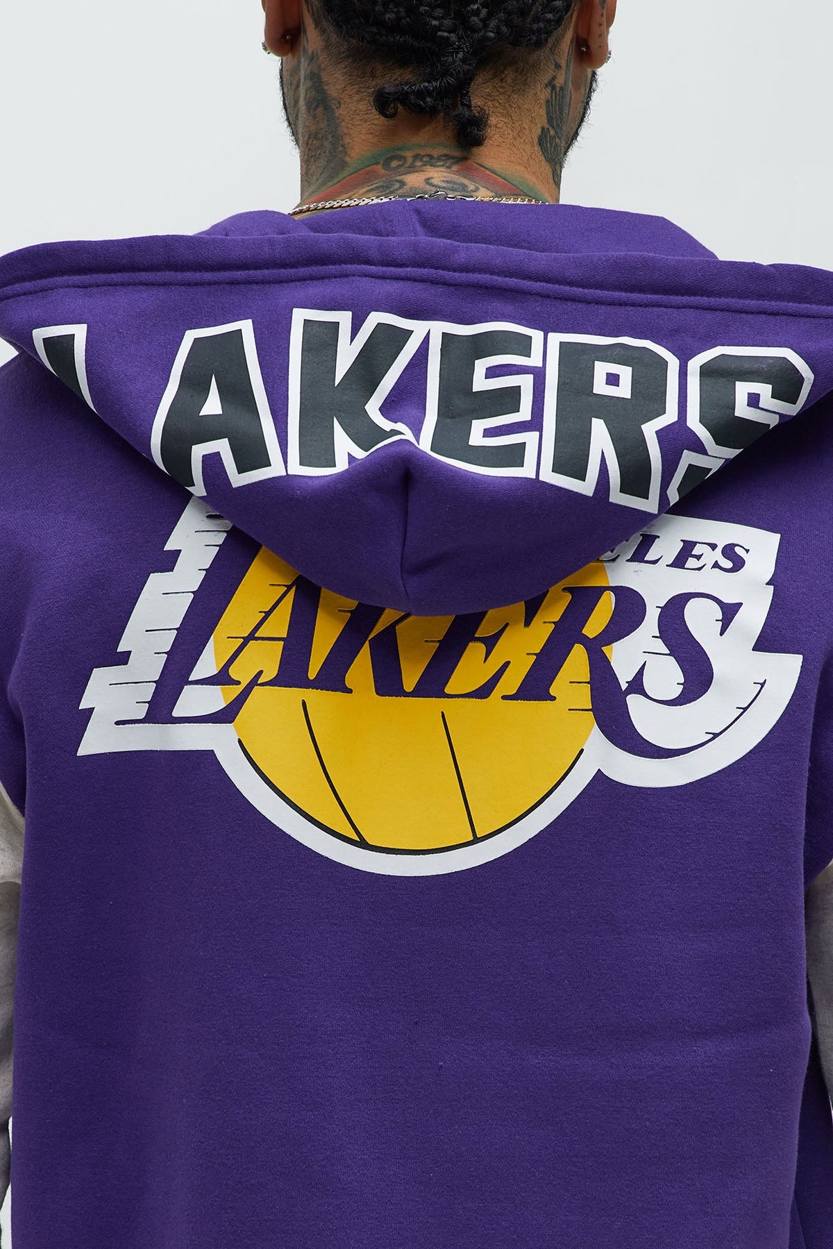 Elan de Paris™ Lakers Above The Rim Zip Up Hoodie - Purple