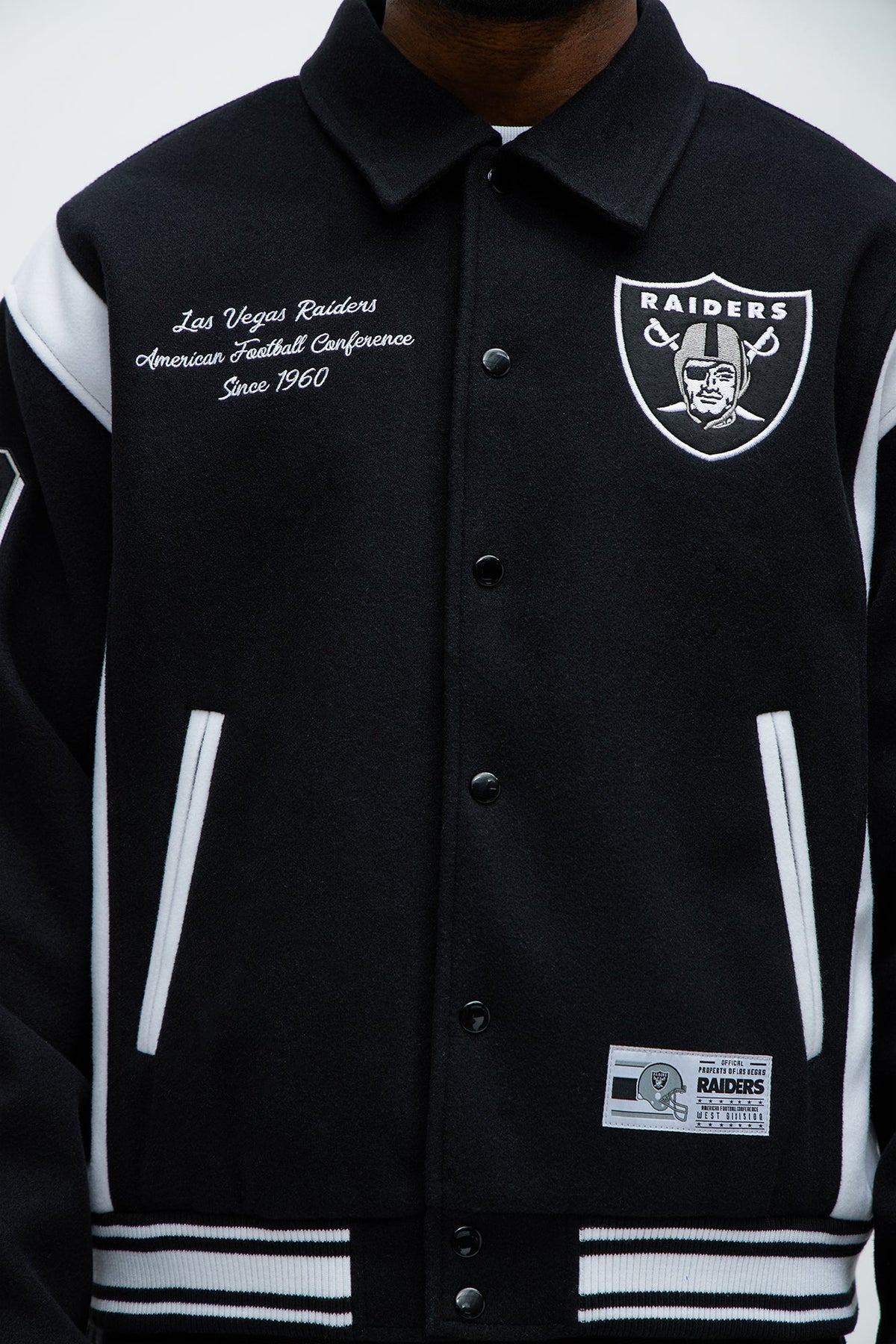 Elan de Paris™ Raiders Air Supremacy Jacket - Black/White