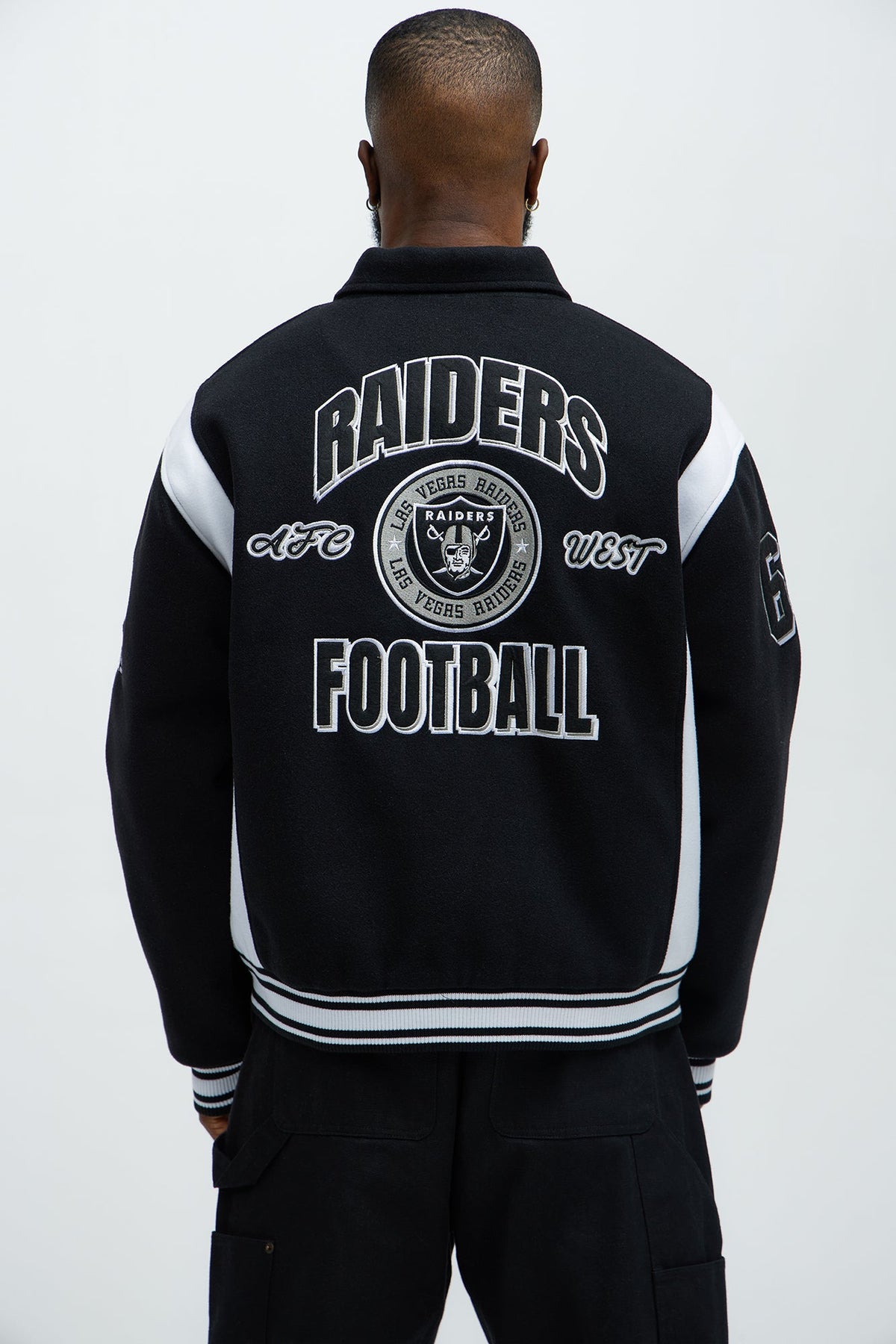 Elan de Paris™ Raiders Air Supremacy Jacket - Black/White