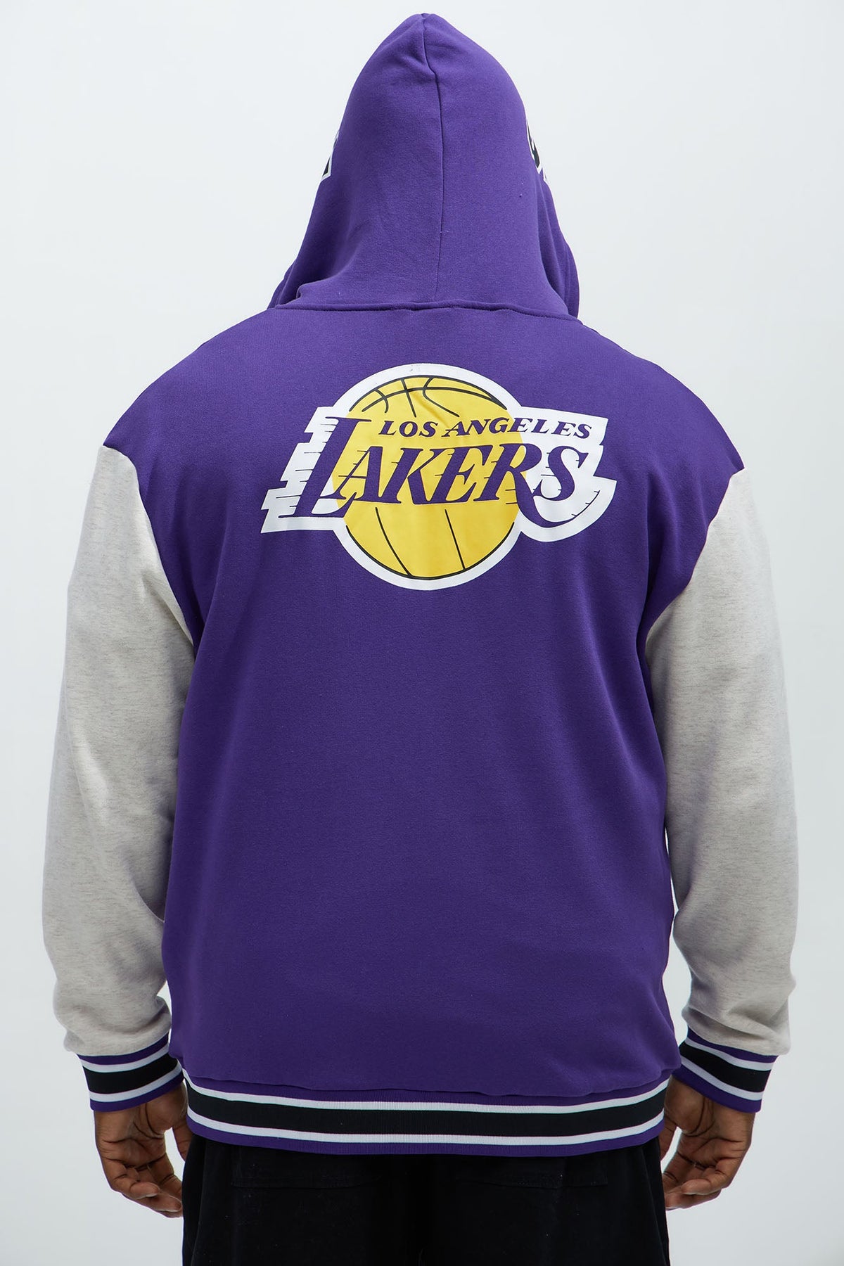 Elan de Paris™ Lakers Above The Rim Zip Up Hoodie - Purple