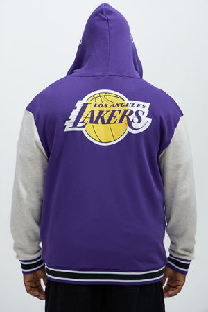 Elan de Paris™ Lakers Above The Rim Zip Up Hoodie - Purple
