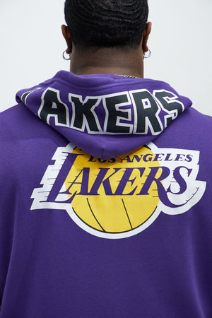 Elan de Paris™ Lakers Above The Rim Zip Up Hoodie - Purple