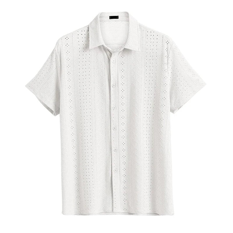 hollow knit cardigan