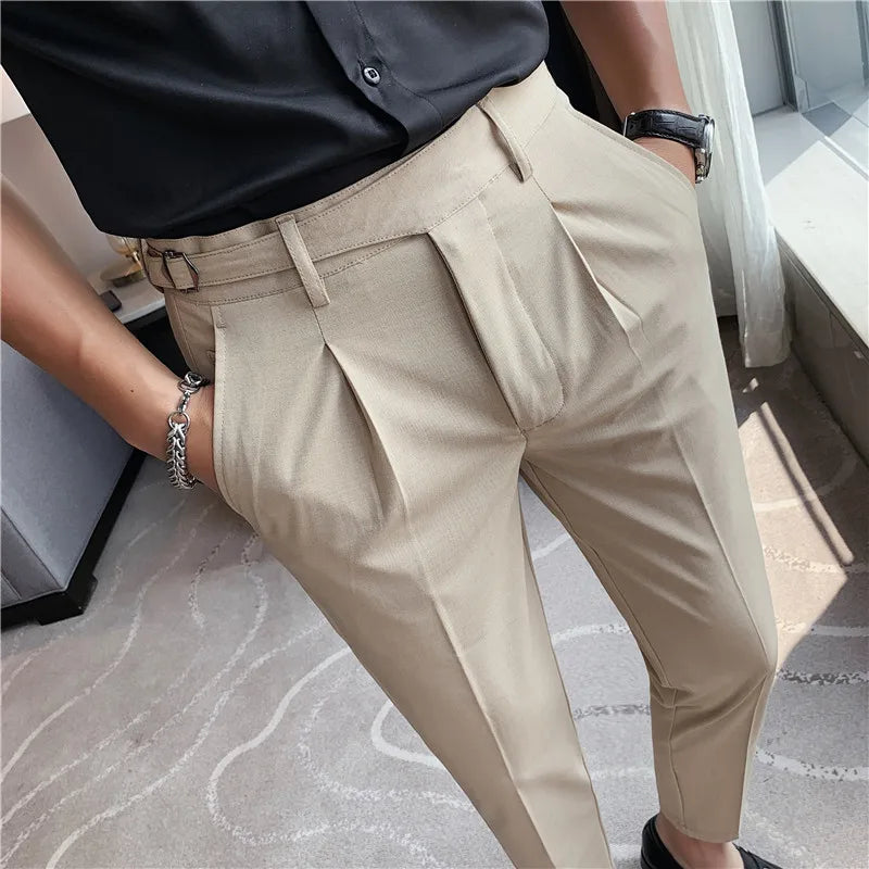 slim fit trousers