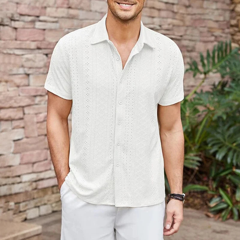 hollow knit cardigan