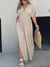bat-sleeve v-neck dress