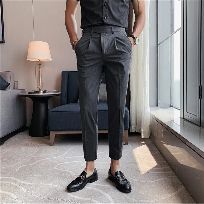 slim fit trousers