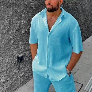 striped mens beach set