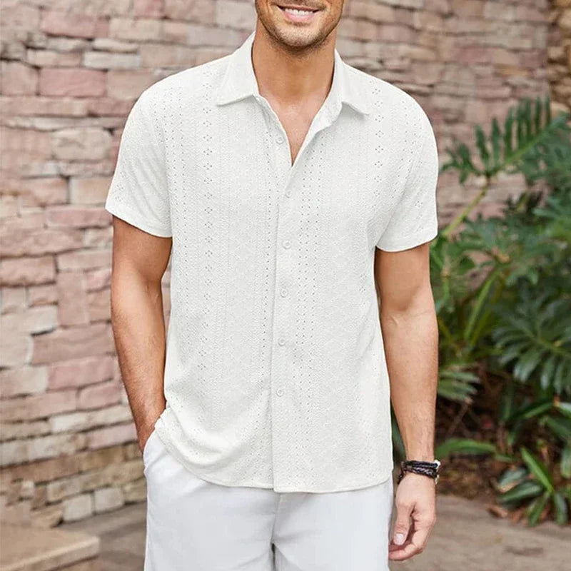 hollow knit cardigan